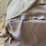 PELĒKAS LAVANDAS tonis | Segas pārvalks no mīkstināta 100% lina | Dažādi izmēri