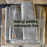 Dabīgi pelēks, nekrāsots, viegli mīkstināta lina segas pārvalks- dažādi izmēri