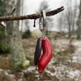 Atslēgu piekariņš ar dažādiem akmeņiem